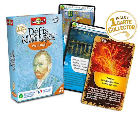 Jeu de cartes - défis nature -  van gogh -  fabriqué en france MULTICOLORE 2 - vertbaudet enfant 