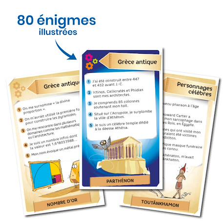 Jeu de cartes - enigmes -  antiquités -  fabriqué en france MULTICOLORE 4 - vertbaudet enfant 