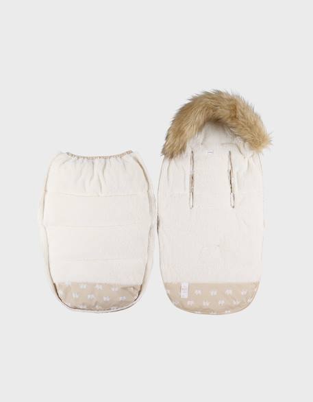 Chancelière déperlante  80x50cm Beige+Vert 2 - vertbaudet enfant 