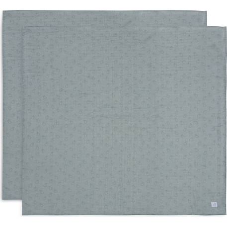 Lot de 2 maxi-langes en coton Bleu 1 - vertbaudet enfant 