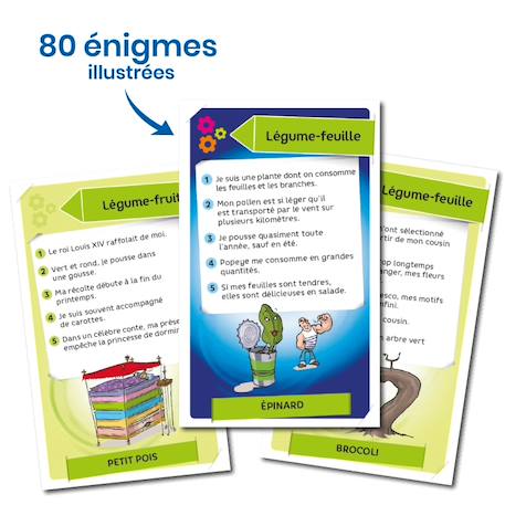 Jeu de cartes - enigmes -  fruits et légumes -  fabriqué en france MULTICOLORE 4 - vertbaudet enfant 