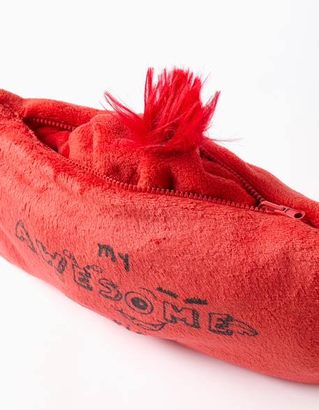 Sweat à capuche convertible en oreiller monstres d'émotions Rouge 6 - vertbaudet enfant 