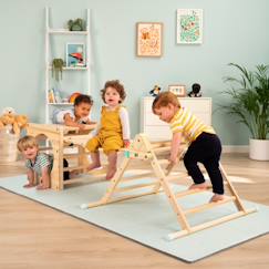 -Cube d'escalade, triangle et toboggan montessori bois fsc®