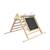 Triangle d'escalade pliable avec tableau montessori bois fsc® Marron 1 - vertbaudet enfant 
