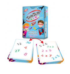 Jouet-Jeu d'observation et calcul mental  Tam tam tables de multiplication niveau 1