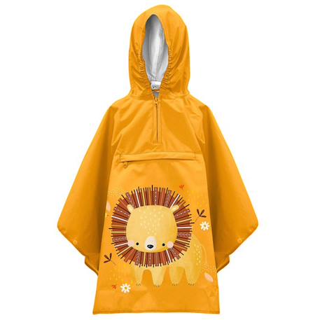 Poncho cape de pluie imperméable pour enfant Orange+Rose+Vert 1 - vertbaudet enfant 