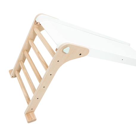 Toboggan pliable montessori bois fsc® Marron - blanc 3 - vertbaudet enfant 