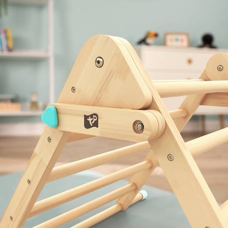 Triangle d'escalade pliable montessori bois fsc® Marron 5 - vertbaudet enfant 