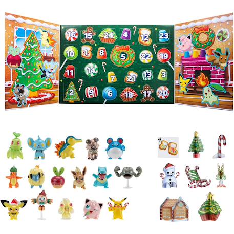 Pokémon - calendrier de l'avent battle figures Multicolore 4 - vertbaudet enfant 