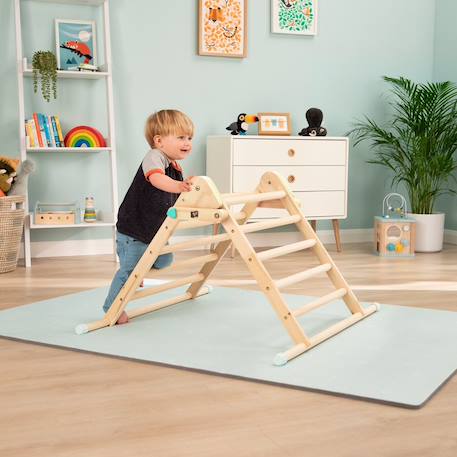 Triangle d'escalade pliable montessori bois fsc® Marron 1 - vertbaudet enfant 