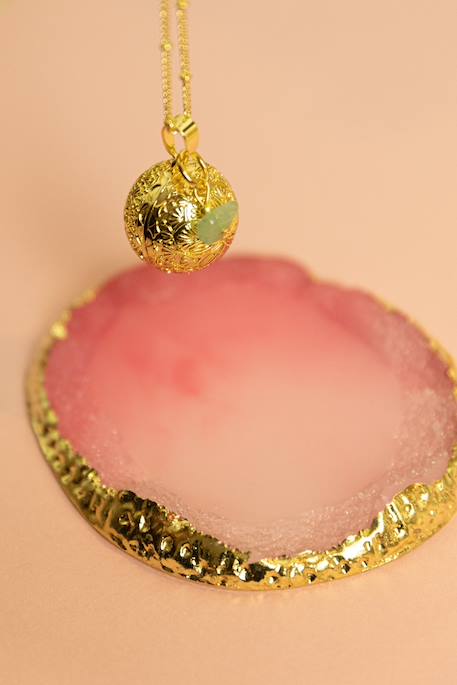 Bola de grossesse gravé avec aventurine Or 1 - vertbaudet enfant 