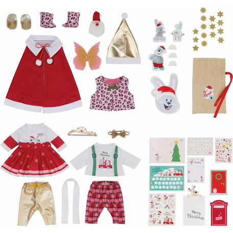 Baby born calendrier de l'avent avec 24 surprises Multicolore 2 - vertbaudet enfant 