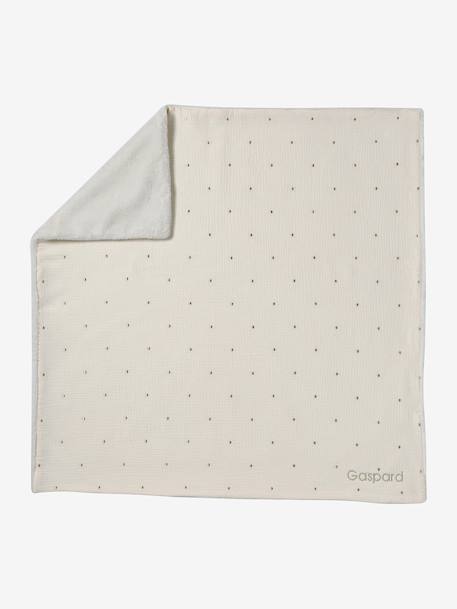 Couverture naissance en gaze de coton personnalisable écru 6 - vertbaudet enfant 