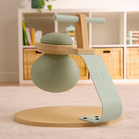 Ballon sauteur montessori bois fsc® Marron-vert 5 - vertbaudet enfant 