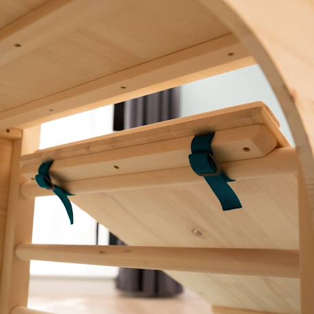 Cube d'escalade, triangle et toboggan montessori bois fsc® Marron 3 - vertbaudet enfant 