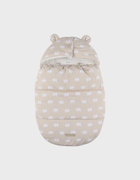 Chancelière déperlante 80x50?cm Beige+Vert 1 - vertbaudet enfant 