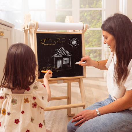 Tableau créatif montessori bois fsc® Multi couleur 1 - vertbaudet enfant 