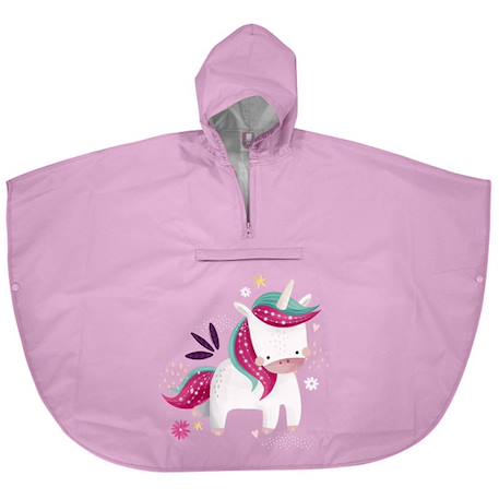 Poncho cape de pluie imperméable pour enfant Orange+Rose+Vert 9 - vertbaudet enfant 