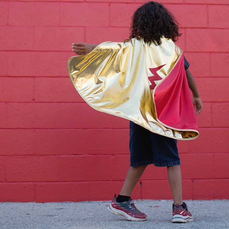 Déguisement enfant cape réversible super héro Rouge 6 - vertbaudet enfant 