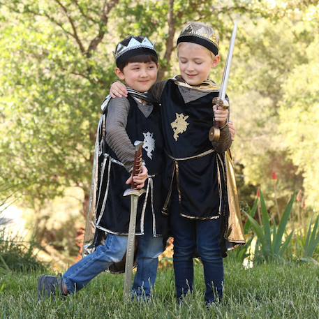 Déguisement enfant chevalier tunique cape couronne Or 6 - vertbaudet enfant 