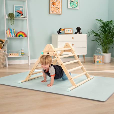 Triangle d'escalade pliable montessori bois fsc® Marron 3 - vertbaudet enfant 