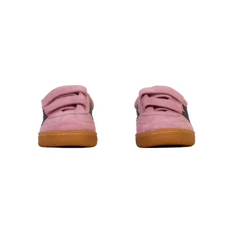 Baskets enfant basses à scratch Candy noir santorini gomme 5 - vertbaudet enfant 
