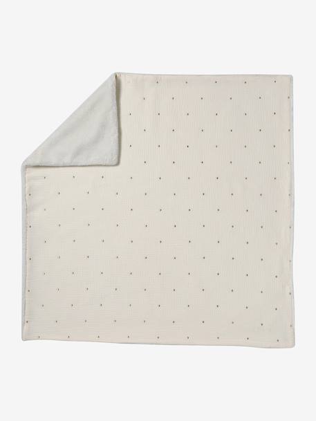 Couverture naissance en gaze de coton personnalisable écru 5 - vertbaudet enfant 