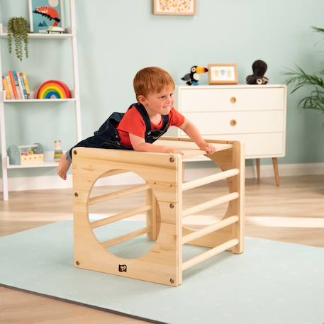 Cube d'escalade montessori bois fsc® Marron 1 - vertbaudet enfant 