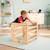 Cube d'escalade, triangle et toboggan montessori bois fsc® Marron 5 - vertbaudet enfant 
