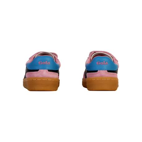 Baskets enfant basses à scratch Candy noir santorini gomme 4 - vertbaudet enfant 