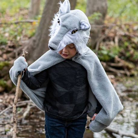 Déguisement enfant cape de loup Gris 4 - vertbaudet enfant 