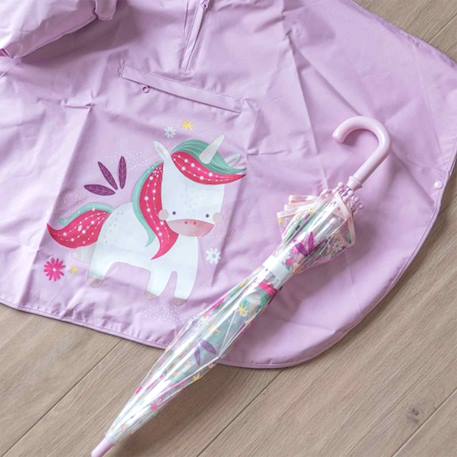 Poncho cape de pluie imperméable pour enfant Orange+Rose+Vert 11 - vertbaudet enfant 