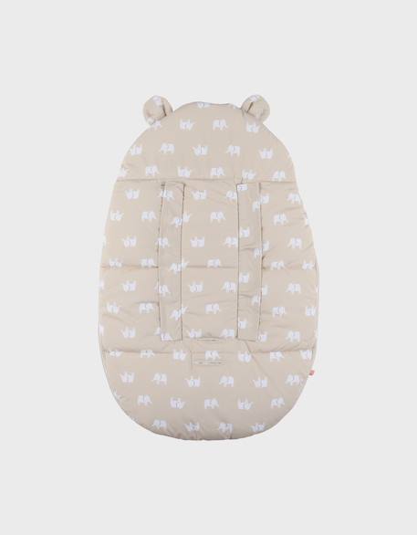 Chancelière déperlante 80x50?cm Beige+Vert 3 - vertbaudet enfant 