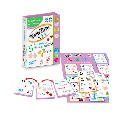 Tam tam coffret 1, 2, 3 - jouet éducatif pour enfants MULTICOLORE 2 - vertbaudet enfant 
