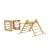 Cube d'escalade, triangle et toboggan montessori bois fsc® Marron 2 - vertbaudet enfant 