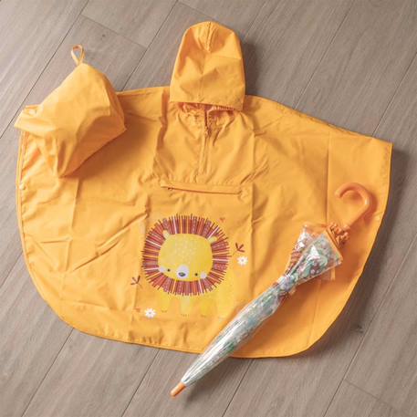 Poncho cape de pluie imperméable pour enfant Orange+Rose+Vert 5 - vertbaudet enfant 