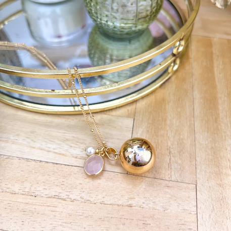 Bola de grossesse or perle et quartz Or 1 - vertbaudet enfant 