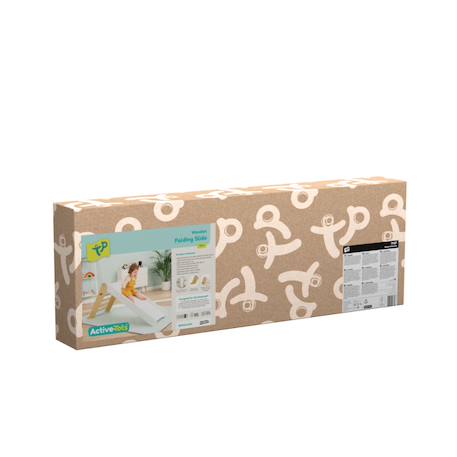 Toboggan pliable montessori bois fsc® Marron - blanc 5 - vertbaudet enfant 