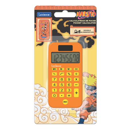 Calculatrice de poche naruto Orange 3 - vertbaudet enfant 