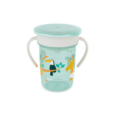Gobelet dapprentissage de la jungle Bleu 1 - vertbaudet enfant 