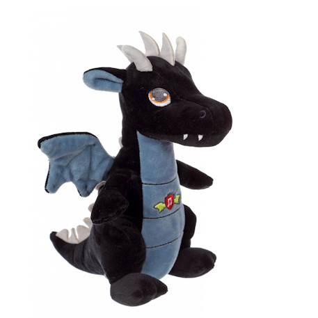 Peluche - peluche dragon sonore, noir 17 cm Noir 3 - vertbaudet enfant 