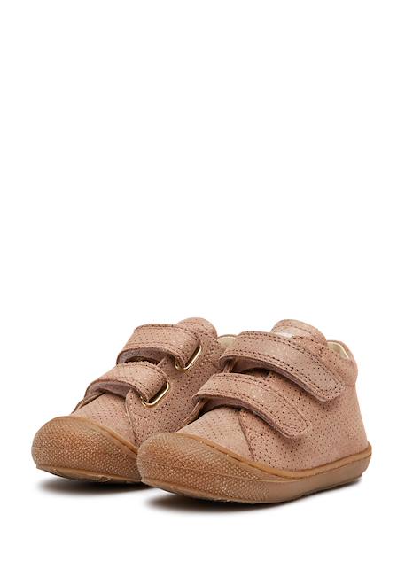 Chaussures premiers pas en suède pailleté cocoon vl Marine-+Rose antique- 10 - vertbaudet enfant 