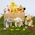 Peluche sonore canard - 15 cm Jaune 2 - vertbaudet enfant 