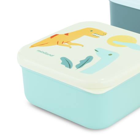 Sanckbox-3 boîtes à  lunch jurassique Bleu 3 - vertbaudet enfant 