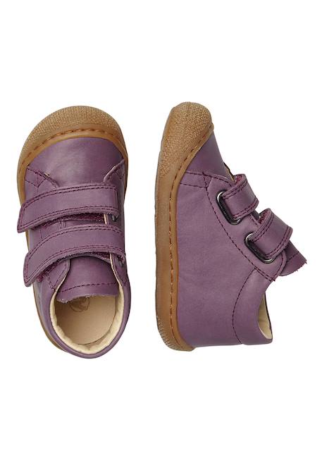 Chaussures premiers pas en cuir cocoon vl Marron foncé-+Marron-beige+Pourpre+Rouge-marron-+Vert foncé-+Vert olive-+Violet- 34 - vertbaudet enfant 