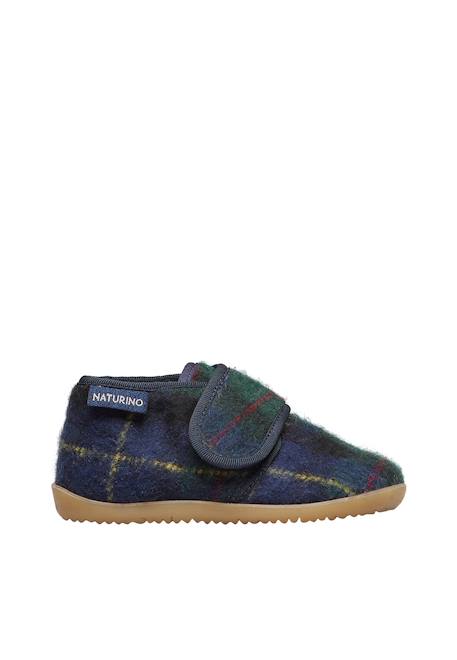 Pantoufles en tissu home Marine-+Multicolore- 1 - vertbaudet enfant 