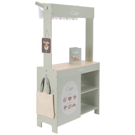 Marchande en bois FSC et tissu Vert, rose, prange 3 - vertbaudet enfant 
