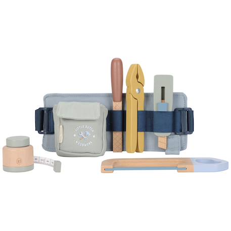 Ceinture à outils en bois Bleu, jaune, vert 3 - vertbaudet enfant 
