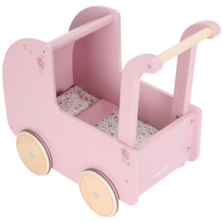 Landau pour poupée en bois Rose 1 - vertbaudet enfant 