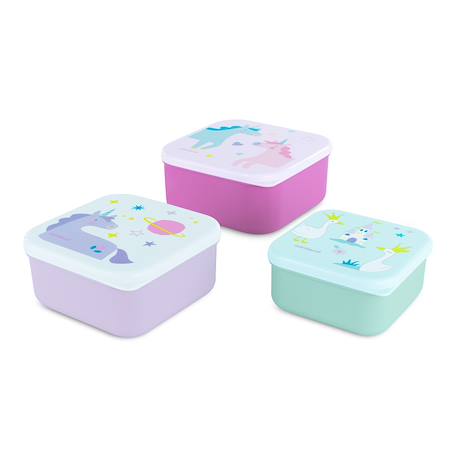 Sanckbox-3 boîtes à  lunch fantaisie Rose 1 - vertbaudet enfant 